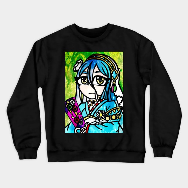 FEH - Celebratory Spirit, Azura Crewneck Sweatshirt by ScribbleSketchScoo